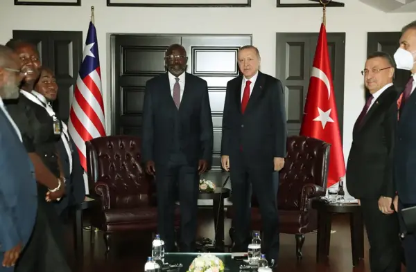 Cumhurbaşkanı Erdoğan, Liberya Devlet Başkanı Weah ile görüştü