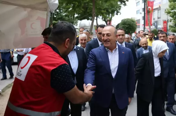 Bakan Çavuşoğlu'ndan valilik ve belediye ziyareti