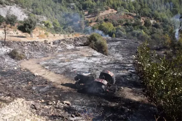 Son dakika... Yangın traktör ve arı evini küle çevirdi