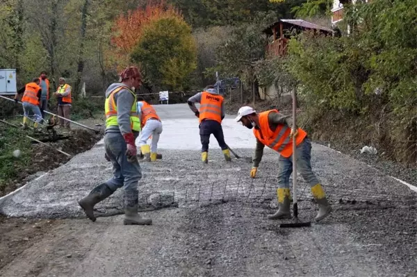 Kabaceviz Mahallesi'nde beton yol sevinci