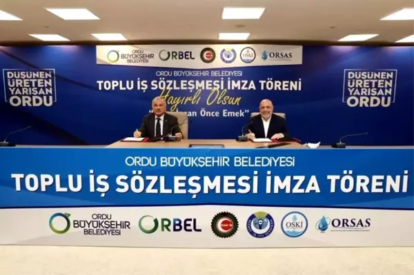 Ordu Büyükşehir Belediyesi'nde toplu sözleşme sevinci