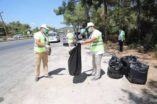 Bodrum'da 50 kilometrelik yol temizliği