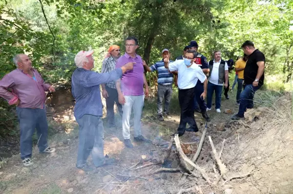 Köylülerin nöbeti sayesinde orman yangını büyümeden söndürüldü