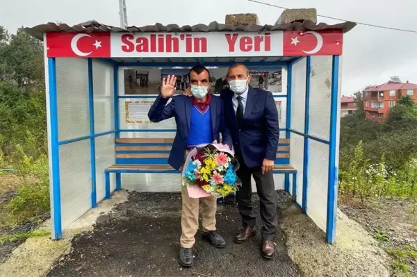 Ordu Valisi Sonel, Gürgentepeli Salih'i kendisi için konulan durakta ziyaret etti