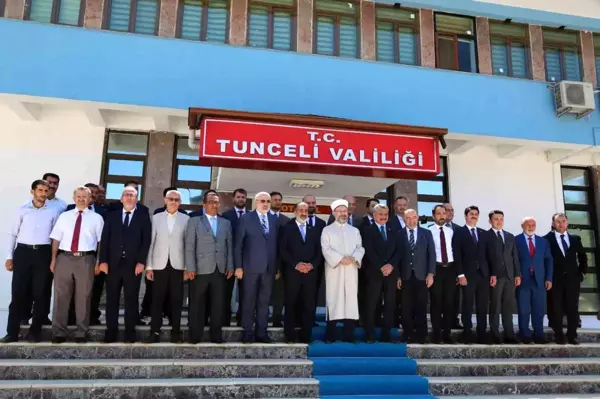 Diyanet İşleri Başkanı Prof. Dr. Ali Erbaş Tunceli'de