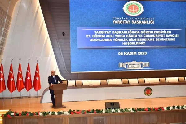 Yargıtay Başkanı Akarca, Adli Yargı Hâkim ve Cumhuriyet Savcısı Adaylarına Yönelik Seminere Katıldı