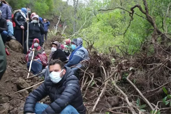 RİZE'DE TAŞ OCAĞI GERGİNLİĞİ SÜRÜYOR