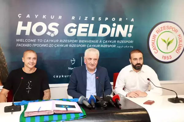 Çaykur Rizespor'da Sebastian Holmen için imza töreni düzenlendi