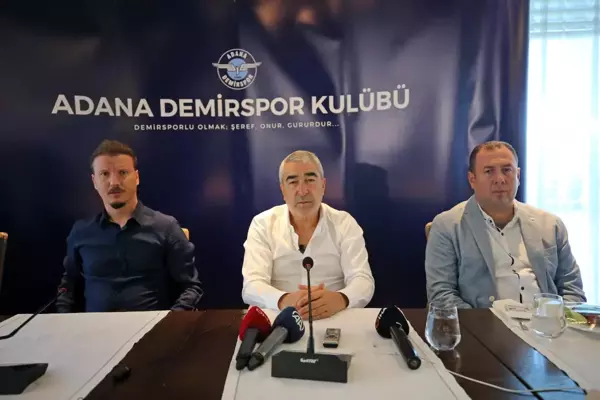 Adana Demirspor Teknik Direktörü Samet Aybaba'nın hedefi Süper Lig'de kalıcı olmak