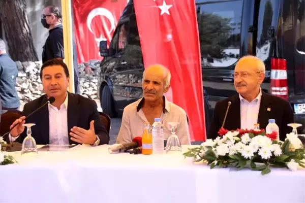 Kılıçdaroğlu, Bodrum'da yanan bölgeleri inceledi