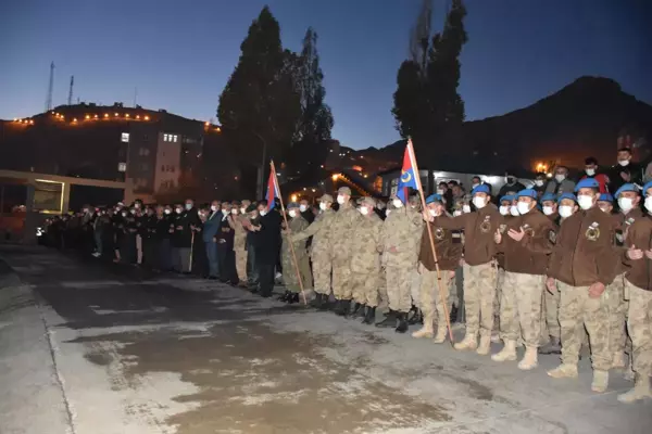 Vefat eden Hakkarili uzman çavuş Özatak için tören düzenlendi