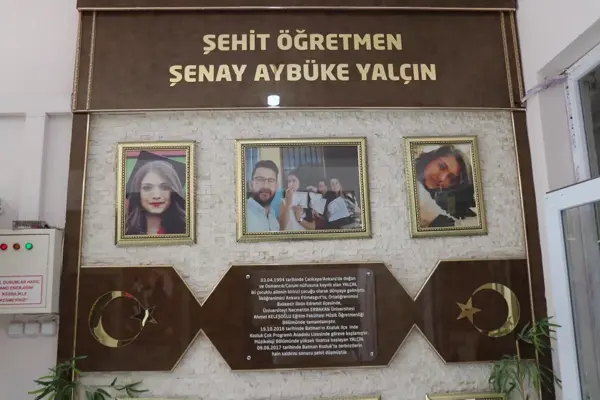 Son dakika haber | Şehit öğretmen Şenay Aybüke Yalçın görev yaptığı okulda anıldı