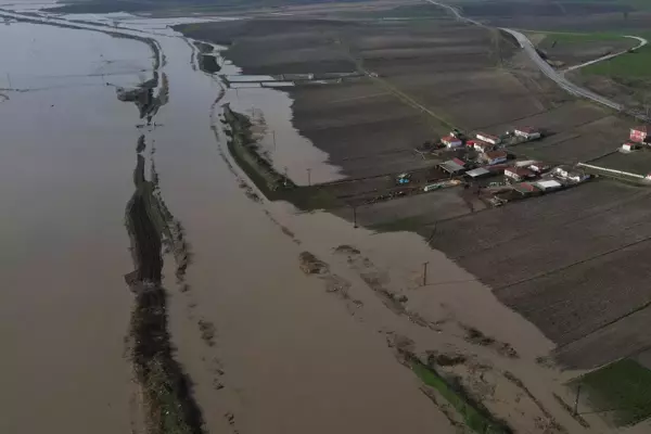 Ergene Nehri'nin debisindeki artış sürüyor