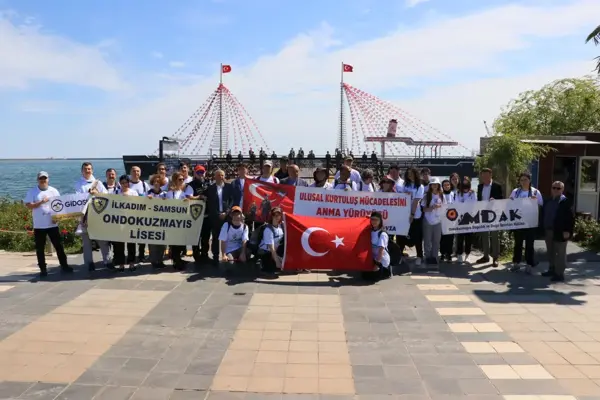 Atatürk'ün Samsun'dan Havza'ya geçtiği yolda gençler Türk bayrağı ile yürüyecek