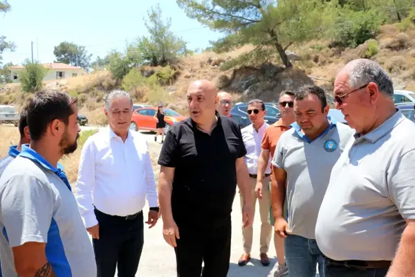 CHP Grup Başkanvekili Özkoç, Datça'da yanan alanları inceledi