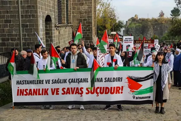 SAĞLIK ÇALIŞANLARINDAN İSRAİL'E SALDIRI TEPKİSİ