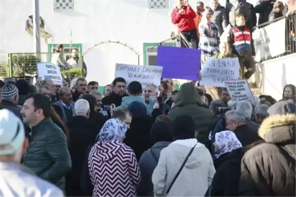 Rüzgar Enerji Santrali Projesi Mahalle Sakinlerinin Tepkisiyle Yarıda Kaldı