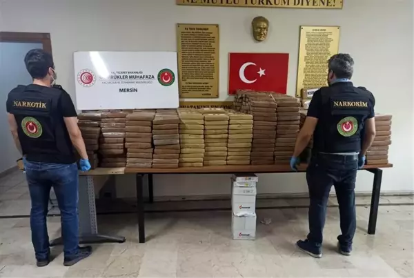 Mersin'de 463 kilo kokain ele geçirildi