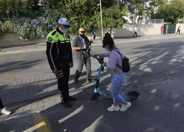 Elektrikli scooter kullanımına ilişkin denetim gerçekleştirildi