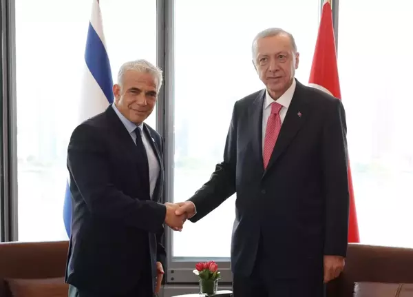 Cumhurbaşkanı Erdoğan İsrail Başbakanı Lapid'i kabul etti