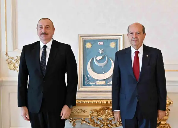 KKTC Cumhurbaşkanı Ersin Tatar, Azerbaycan Cumhurbaşkanı İlham Aliyev'le görüştü