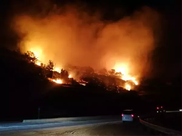 Mersin'de orman yangını: 3 hektar kızılçam ormanı zarar gördü