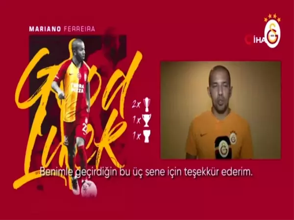 Galatasaray'dan Mariano'ya teşekkür