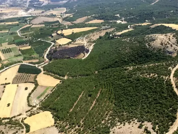 Çanakkale'de tarım arazisindeki yangın kontrol altında