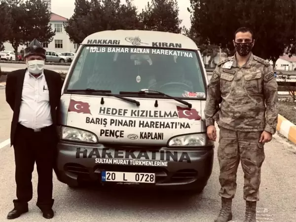 Van'a gelen 'Elmacı Dede' İl Jandarma Komutanlığını ziyaret etti