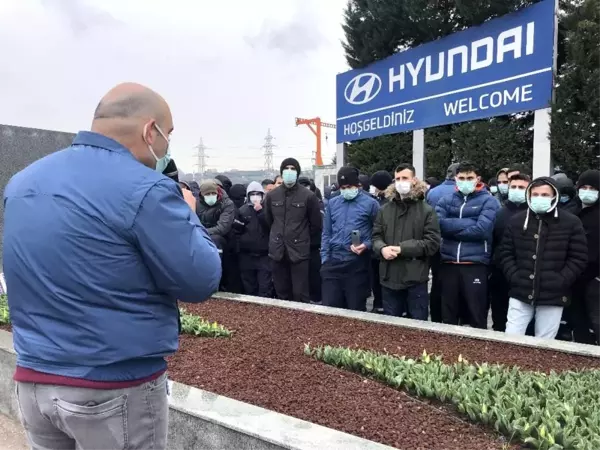 Hyundai Assan işçilerinden zam eylemi