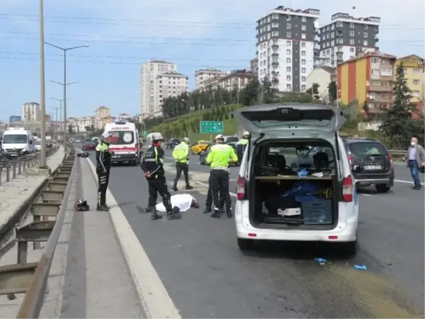 TEM'de feci motosiklet kazası…Metrelerce sürüklenen sürücü hayatını kaybetti