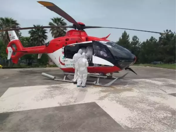 Son dakika haberi... AMBULANS HELİKOPTER KORONAVİRÜS HASTASI İÇİN HAVALANDI