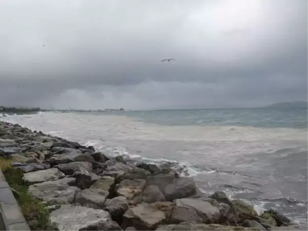 BOSTANCI SAHİLİNDE, YAĞMUR VE RÜZGAR MÜSİLAJ YOĞUNLUĞU OLUŞTURDU