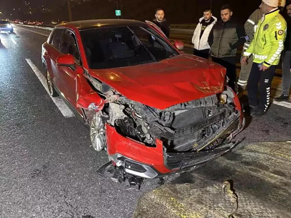 TEM'de zincirleme trafik kazası: 1 yaralı