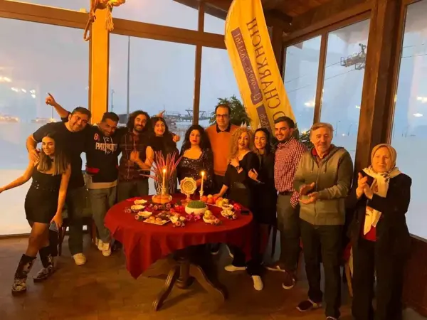 Sarıkamış'ta İranlı turistlerin Nevruz kutlaması kamerada