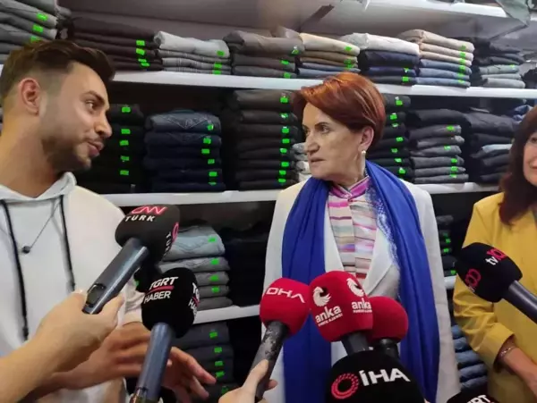 Ankara haber | İYİ Parti Genel Başkanı Akşener Pursaklar ve Keçiören'de esnafı ziyaret etti