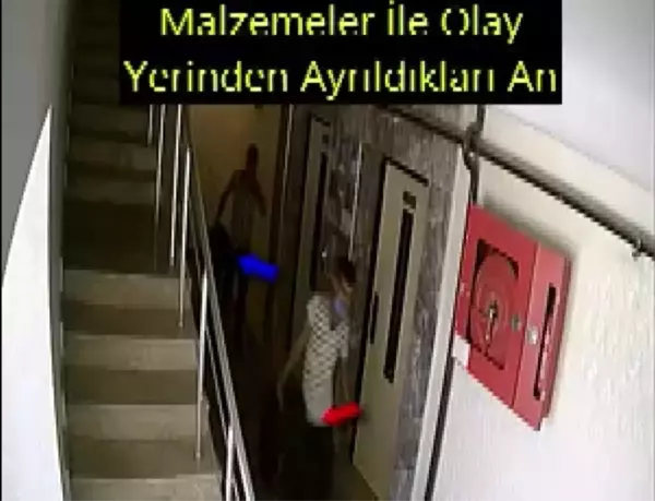 Lastik hırsızları kameraya yakalandı