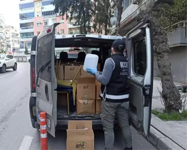 İzmir'de 9 bin 120 litre sahte etil alkol ele geçirildi