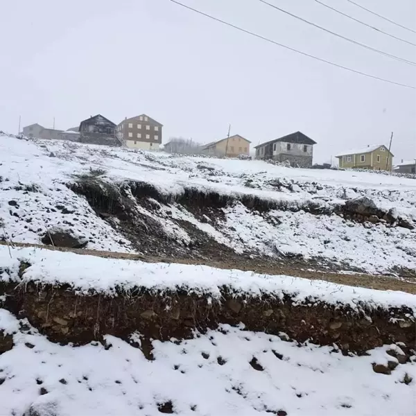 Trabzon'un yaylalarında mayıs ayında kar sürprizi