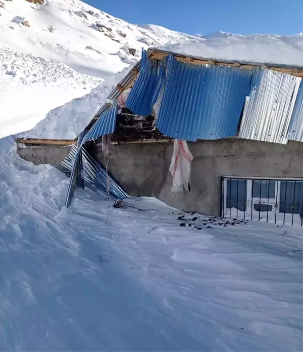 Bahçesaray'da bir evin üzerine çığ düştü: 5'i çocuk 7 kişi yara almadan kurtuldu