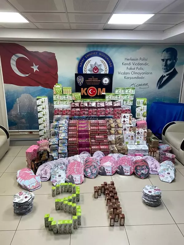 Son dakika haberi! Hatay'da 10 bin 158 adet gümrük kaçağı kişisel bakım ürünü ele geçirildi