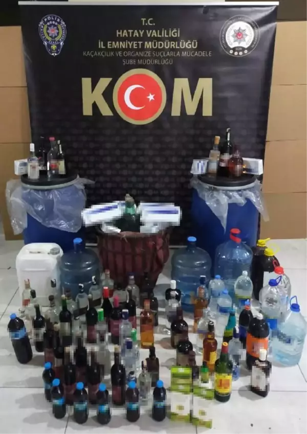 260 litre sahte içki ile 150 paket kaçak sigara ele geçirildi