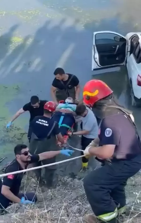 Bursa'da Cip Dereye Düştü: Sürücü Yaralandı