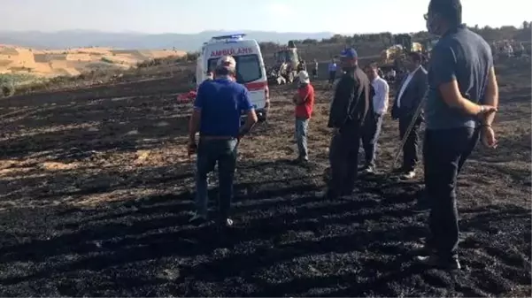 Buğday ekili tarla alev alev yandı! Yangına müdahale etmek isteyen çiftçi yaşamını yitirdi