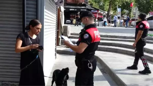 Beşiktaş'ta koronavirüs denetimi yapıldı, ekipler maske takmayan vatandaşlara ceza kesti