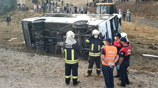 Muğla'da işçileri taşıyan midibüs şarampole yuvarlandı: 2 ölü, 18 yaralı