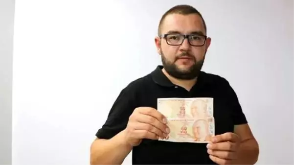 Niğde'de yaşayan vatandaş, hatalı basım 50 TL'lik banknotu 50 bin TL'ye satışa çıkardı