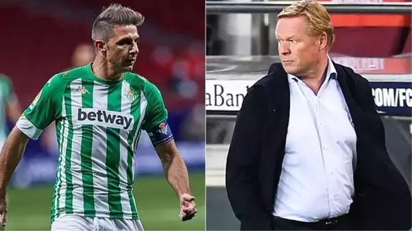 Real Betis'li Joaquin: Ronald Koeman'ı malzemeci bile yapmam