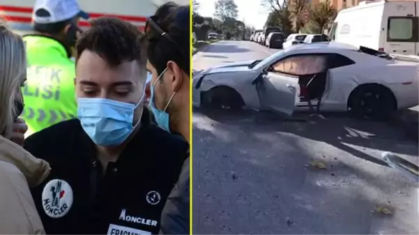 Sosyal medya fenomeni Enes Batur Etiler'de lüks otomobiliyle kaza yaptı