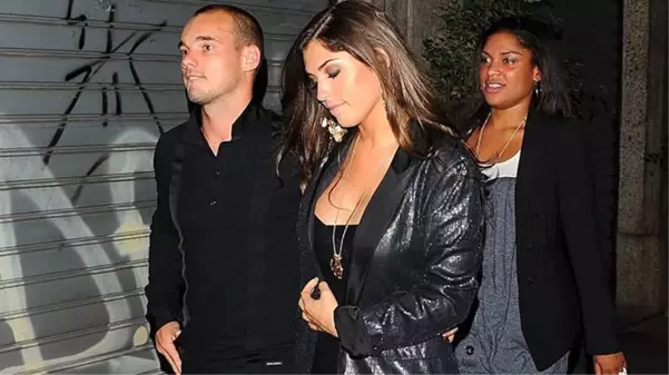 Wesley Sneijder'in Yolanthe Cabau'yu aldattığı görüntüler ortaya çıktı